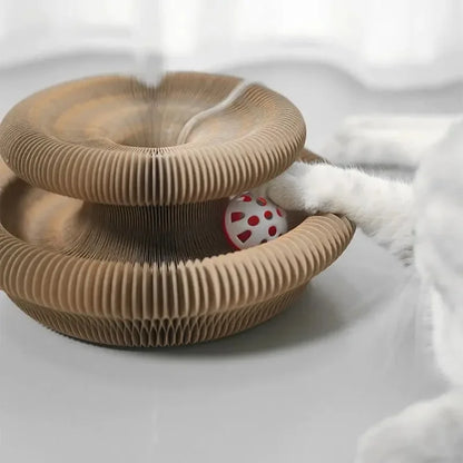 Cat Accordion Magic Organ Cat Scratching Board Cat Toy Ball Scratch Pad Cat Scratcher Kitty Kurlz Cat Toy