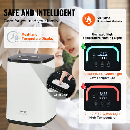 SucceBuy Towel Warmer Bucket With Auto Shut Off Child Lock