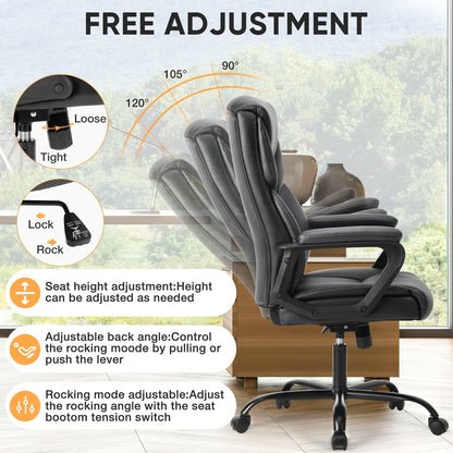 JHK Ergonomic PU Leather Armrest Gaming Chair With Lumbar
