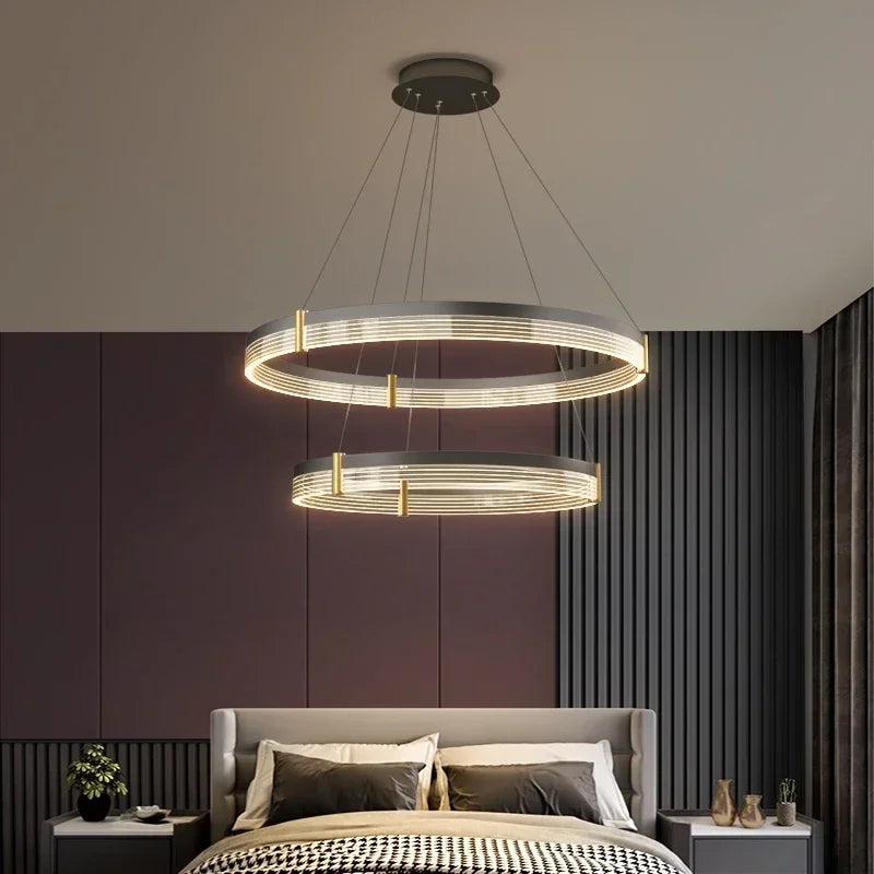 Modern Minimalist Luxurious Bedroom Living Room Dining Room Grand Warm and Comfortable Home Decoration Lights