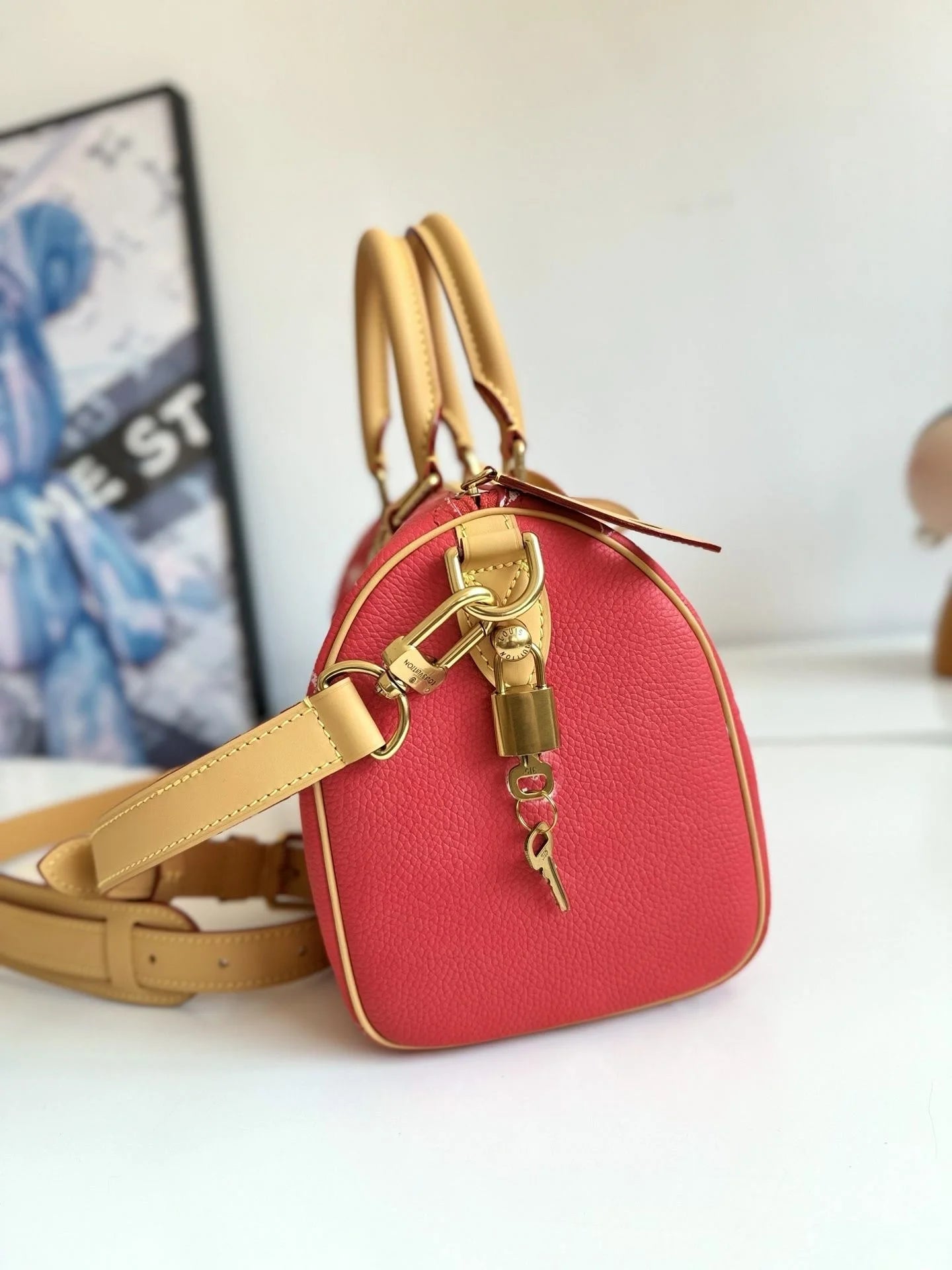Crossbody Daily Sling Polished Alloy Hardware Decor Leather Carrier Women Handheld Carrier Ladies Shoulder Flapless Tote Versatile All-Match Universal Matching Accessory For Daily Casual Outfits