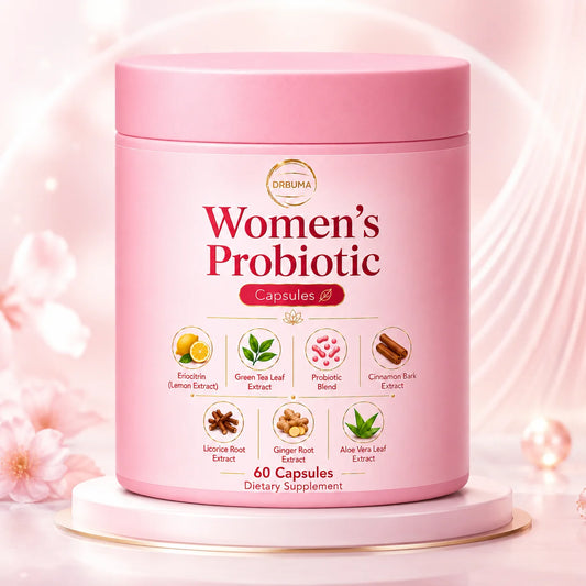 60-Capsule Women's Probiotic Capsules, Daily Nutritional Supplement Formula, Compound Probiotic Capsules for Intimate Care of Women, Formulated with Plant Extracts Combined with Complex Probiotics, Gentle Formula