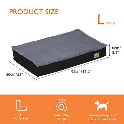 BORWARTCN Orthopaedic Waterproof Dog Bed With Removable Washable Cover