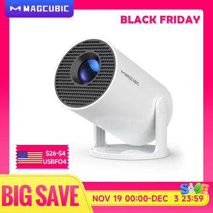 Magcubic HY300 Pro Projector 290ANSI Native 720P Wireless Screen Mirroring System Dual Band WiFi Hi-chip A3100 for Home Theater