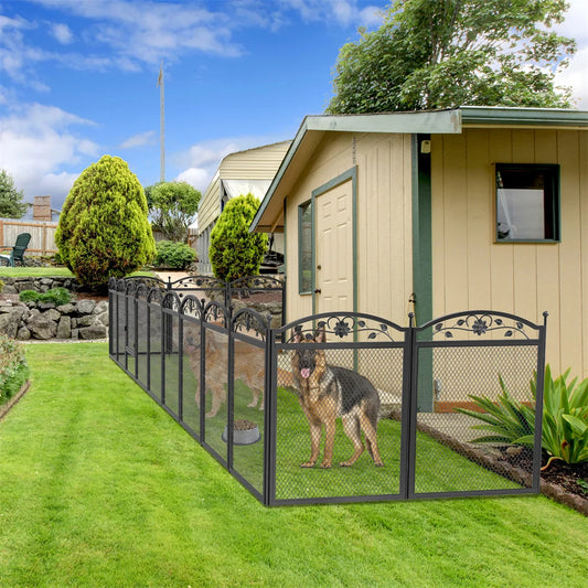 BINGOPAW 8 Panel Heavy Duty Dog Playpen Outdoor Indoor Waterproof Pad Training