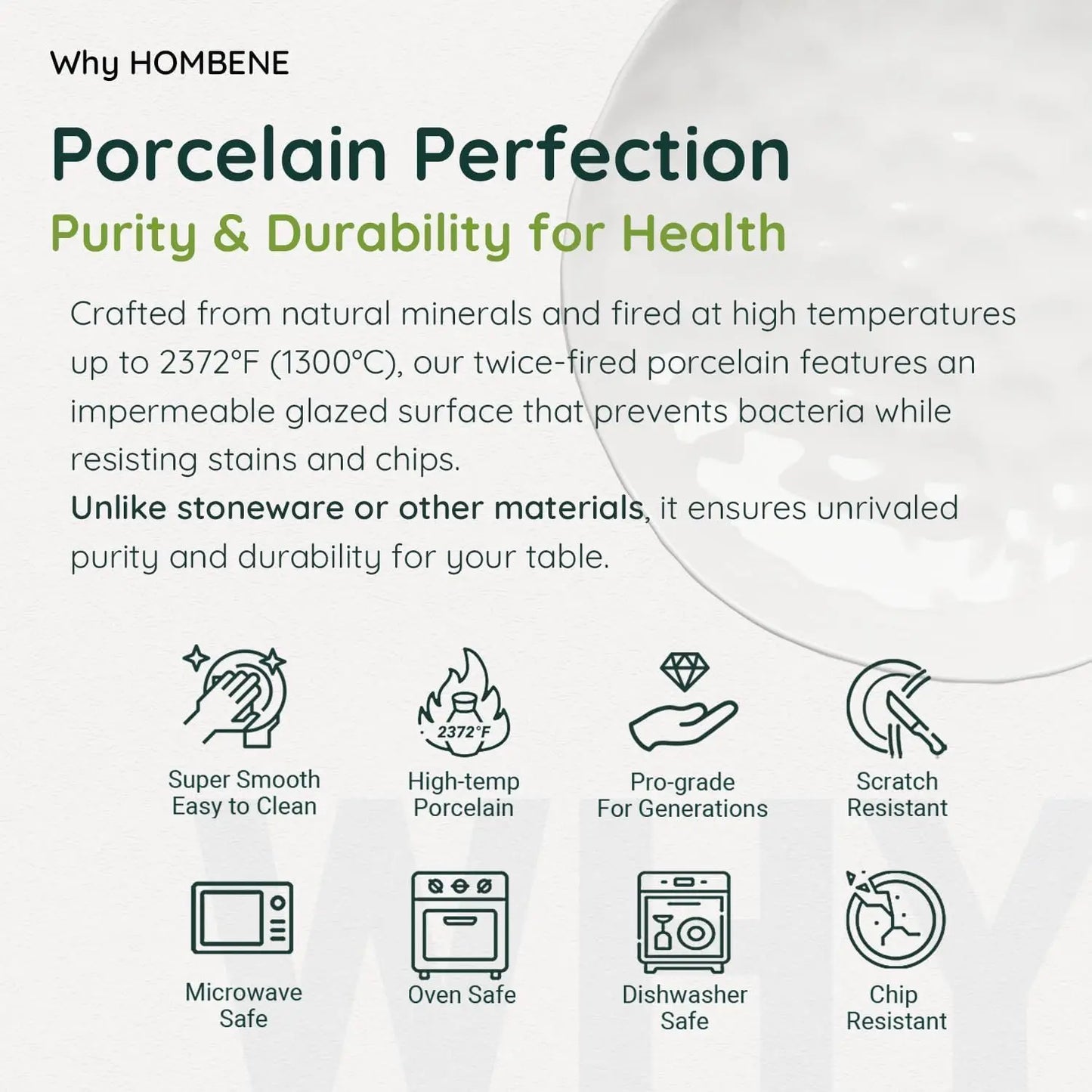 Porcelain Soup Bowls Set of 6 Microwave and Dishwasher Safe