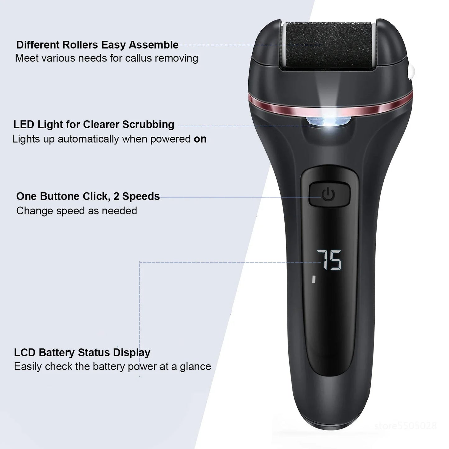 Haoyunma Professional Electric Callus Remover Foot File