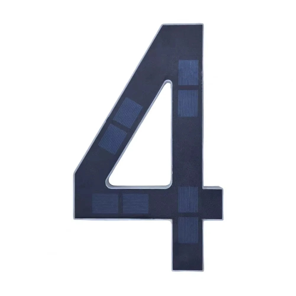 Solar House Number Lights House Sign Light Sensor Modern Led Address Sign Solar House Number Sign Led Address Number for Outdoor