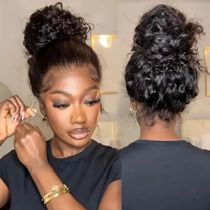 Smilegirl Deep Wave 360 Full Lace Wig Curly Human Hair