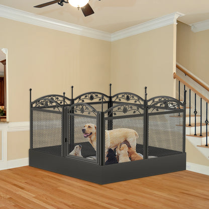 BINGOPAW 8 Panel Heavy Duty Dog Playpen Outdoor Indoor Waterproof Pad Training