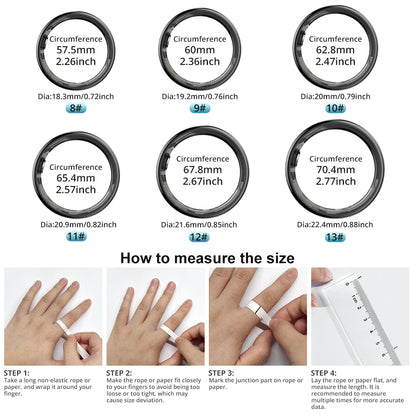2024 COLMI R09 Smart Ring Men Women with Charging Case, Health and Sleep Monitor, Skin Temperature Monitor, 60 days battery life