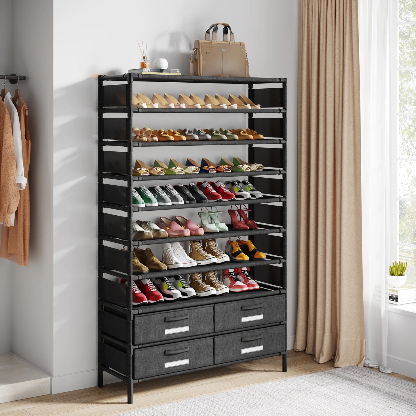 LaVon's Essentials Multi Layer Shoe Rack Storage Organizer