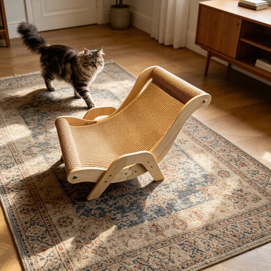 CZBNYX Sisal Cat Scratcher For Indoor Cats Vertical L Shape