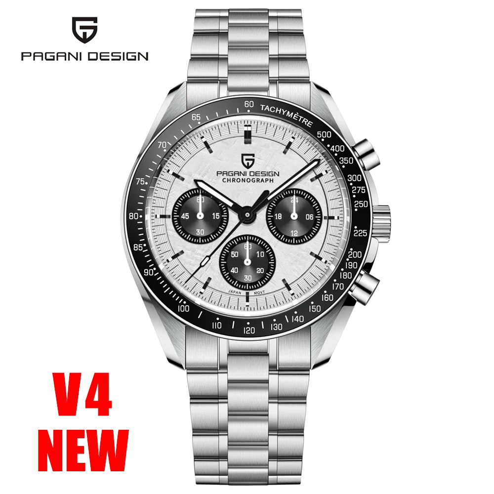 PAGANI DESIGN V5 Moon Men's Watch Chronograph Quartz Stainless Steel