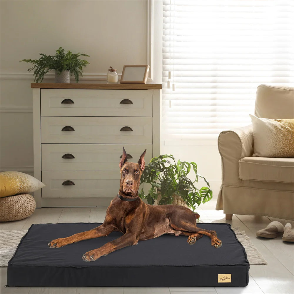 BORWARTCN Orthopaedic Waterproof Dog Bed With Removable Washable Cover