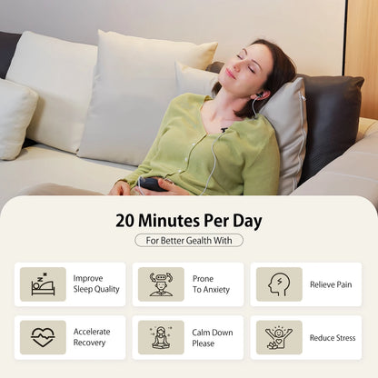 ZenoWell Vita Vagus Nerve Stimulation for Deep Sleep, Anxiety Relief HRV Optimization – Drug-Free Calm Stress Resilience