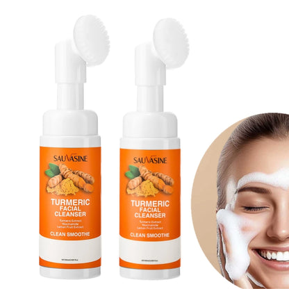 Ms.Dear Turmeric Cleanser Brightening Facial Cleanser With Brush Lemon Extract