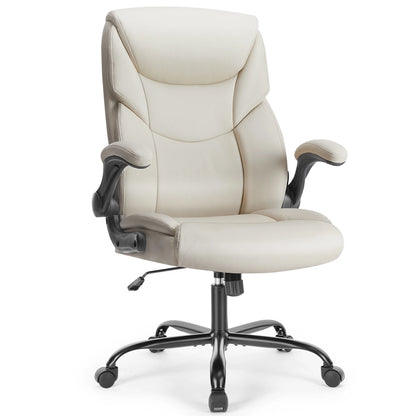 JHK Ergonomic PU Leather Padded Armrest Office Chair Swivel