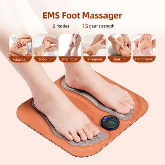 Foreverlily EMS Foot Massage Pad With Remote For Muscle Relaxation