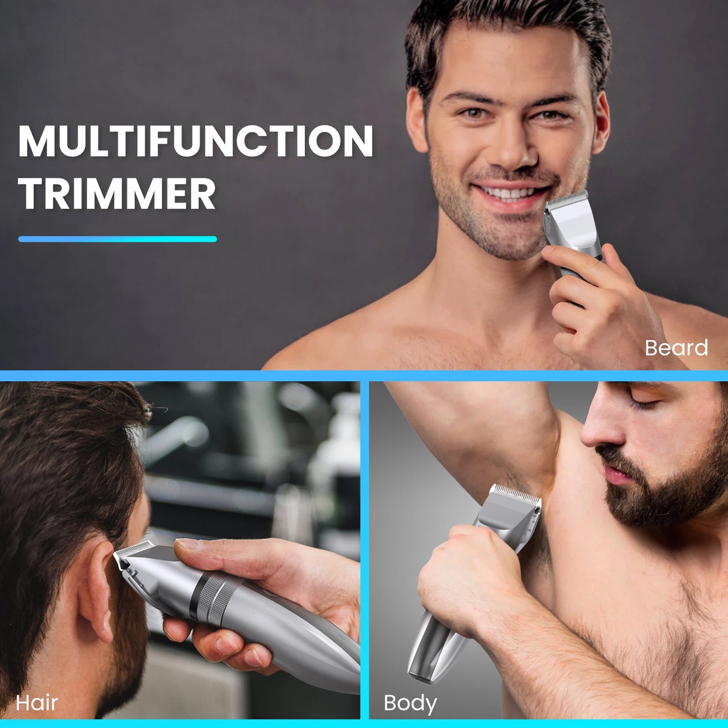 Sejoy Electric Hair Clippers Men Professional kit USB Rechargeable Men's Barber Hair Cutting Machine Beard Trimmer For Men Kids