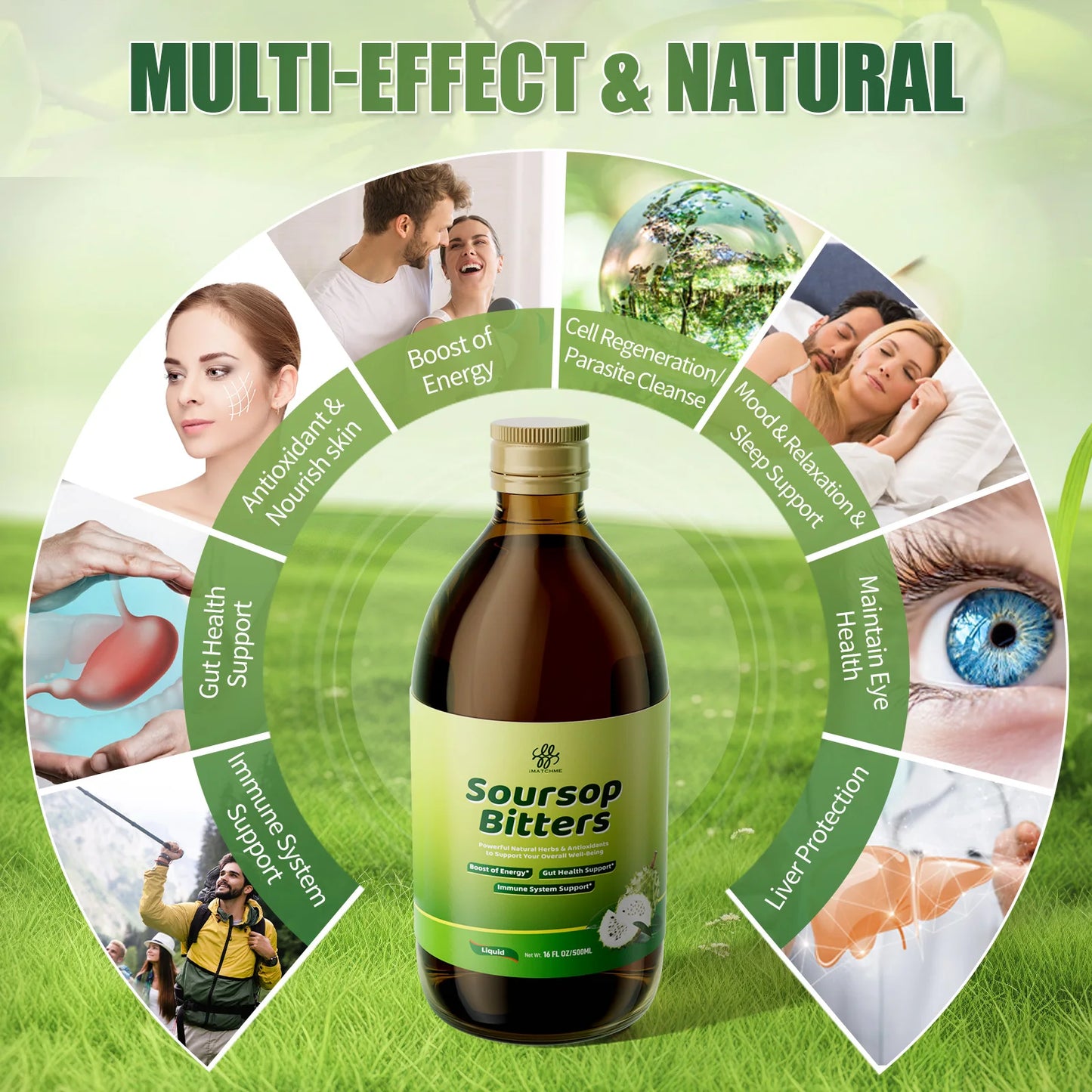Soursop Bitters - Natural Organic Health Detox, Immune Support & Digestive Health, Boost Energy - Made in USA
