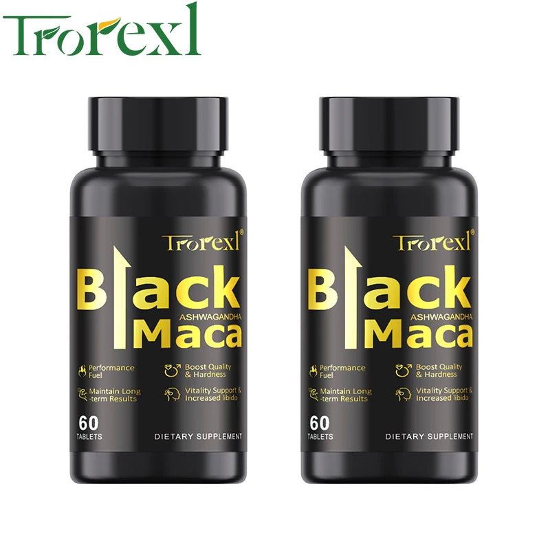 HABUMA Organic Black Maca Pills For Men Endurance And Energy