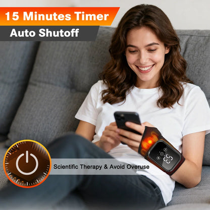 Agdoad Electric Heating Wrist Massager With Vibration Relief