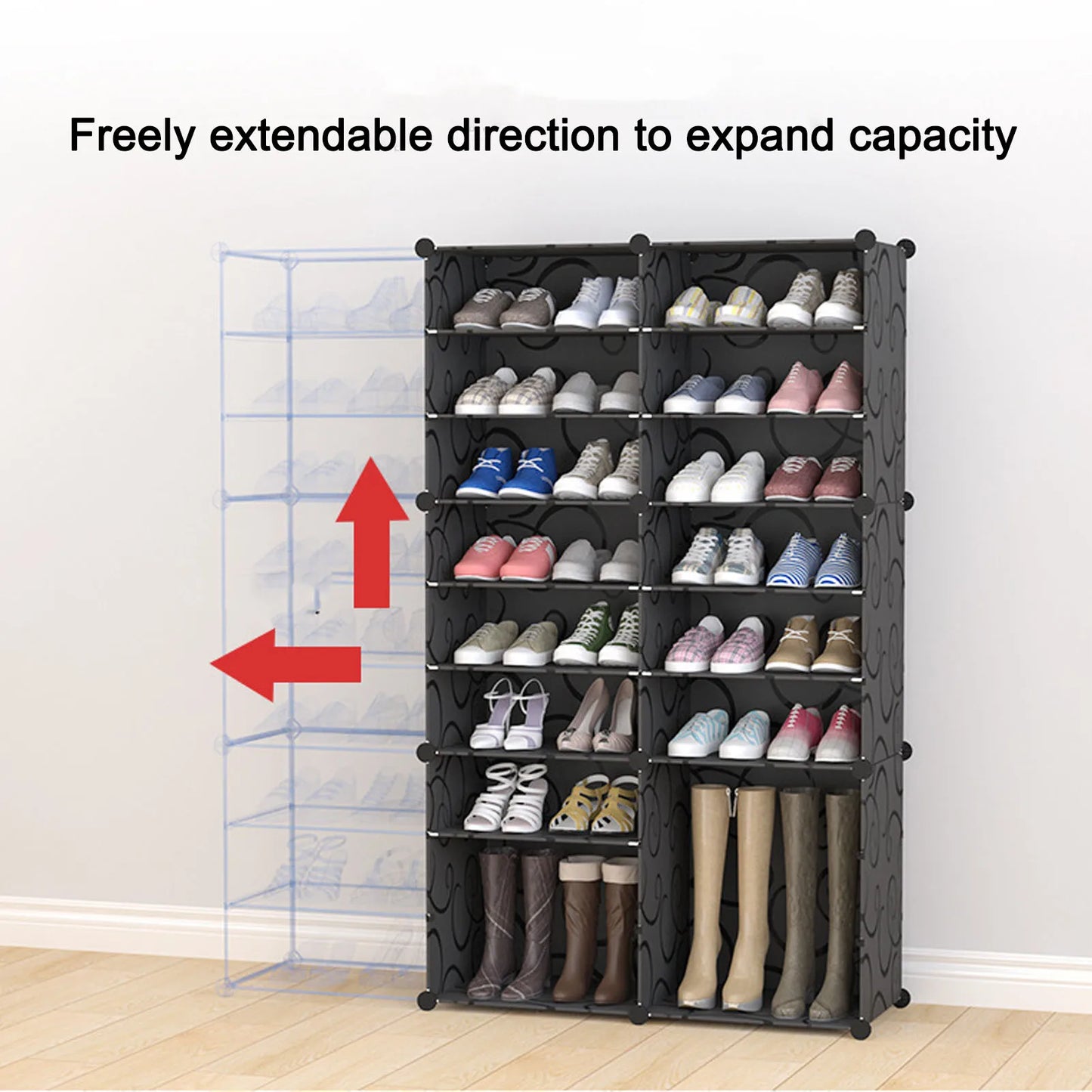 TOPINCN Tall Vertical Shoe Rack Organizer Large Capacity