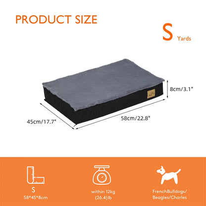 BORWARTCN Orthopaedic Waterproof Dog Bed With Removable Washable Cover