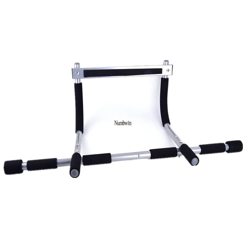 Space-Saving Chin-Up Bar – Telescopic Door Mount, Multi-Grip for Pull-Ups & Core Training