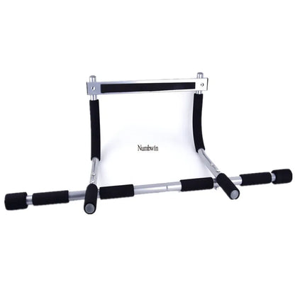 Space-Saving Chin-Up Bar – Telescopic Door Mount, Multi-Grip for Pull-Ups & Core Training