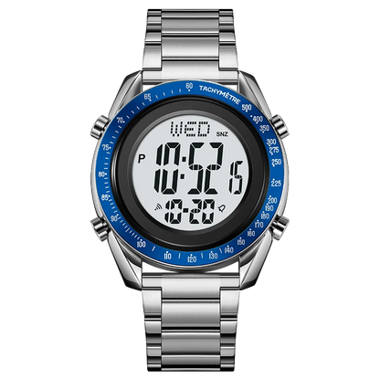 SKMEI Fashion Men's Digital Watch Male Waterproof Watches For Men Luxury Stainless Steel Strap Calendar Electronic Wristwatch