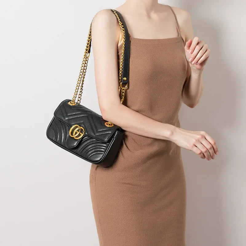 Autumn Fragrant Wind Rhombus Chain Bag Shoulder Messenger