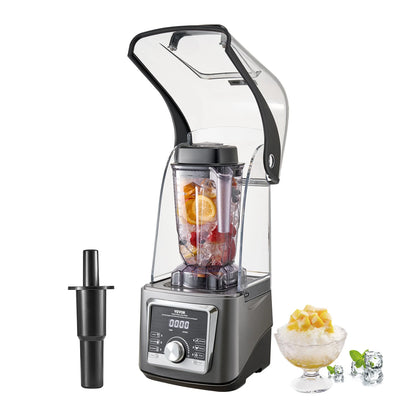 Succebuy 2.5L/3.5L Electric Blender for Smoothies 1400W Multi-Functional Food Processing Blender&Noise Cover for Kitchen