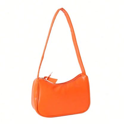 Fashion Crossbody Purse Women  Handbag And Purses Simple Women Shoulder Underarm Bags Casual Ladies Pure Color Small Handbags Elegant PU Leather Bags