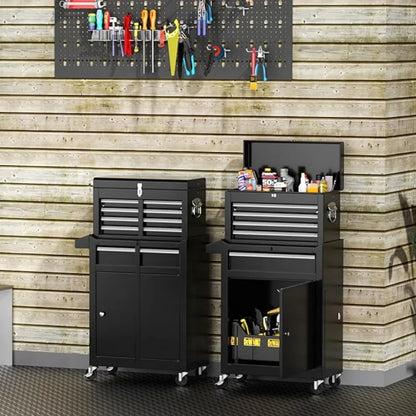 Heavy Duty Steel Tool Chest With Detachable Top Box