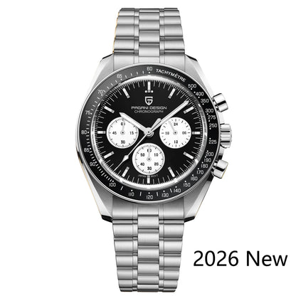 2026 New PAGANI DESIGN Tribute to CK2998 Moon Watch Retro Luxury Quartz Watches For Men Stainless Steel Sport Chronograph Man