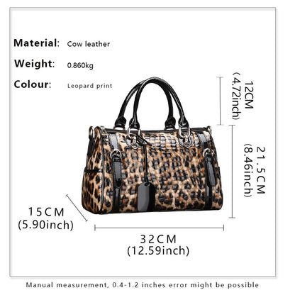 EP.MINGYUANCN Genuine Leather Tote Bag Crossbody For Women