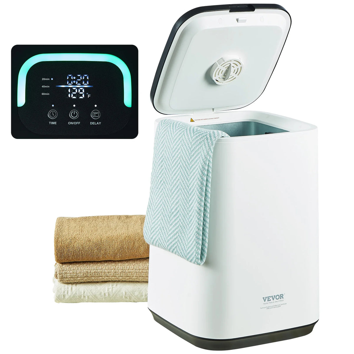 SucceBuy Towel Warmer Bucket With Auto Shut Off Child Lock