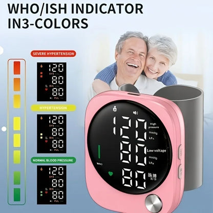 Automatic Wrist Blood Pressure Monitor with Adjustable Cuff, Large LCD Display & Voice Broadcast. Features Irregular Heartbeat Detection, Pulse Monitor & USB Charging. Accurate BP Machine, Ideal Gift for Parents &. 2x99 Memor
