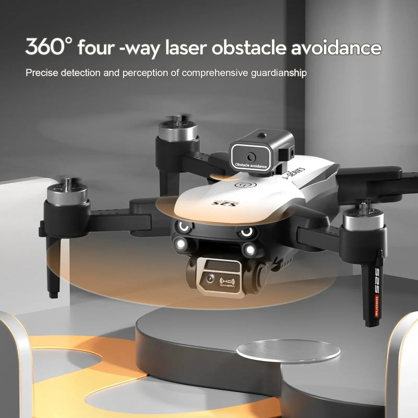 Vesmatity Mini Drone With 4K Camera Obstacle Avoidance Foldable Quadcopter