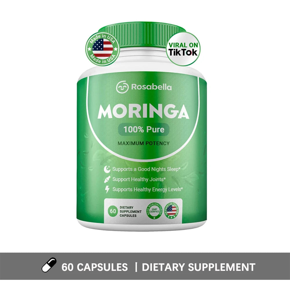 Pure Nutrient Moringa Capsules for Energy and Skin Health