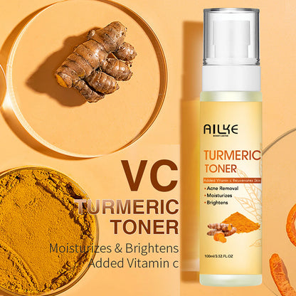 AILKE Natural Turmeric Skin Care Range for Women, Lightening, Cleaning Skin, Moisturizes, Remove Acne Dark Spots, Refining Pores