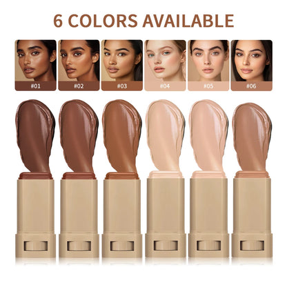 2pcs/set Skin Tint Foundation Stick Serum Boosted Smooth Plumper High Coverage Travel Bronze Concealer Long Lasting Makeup