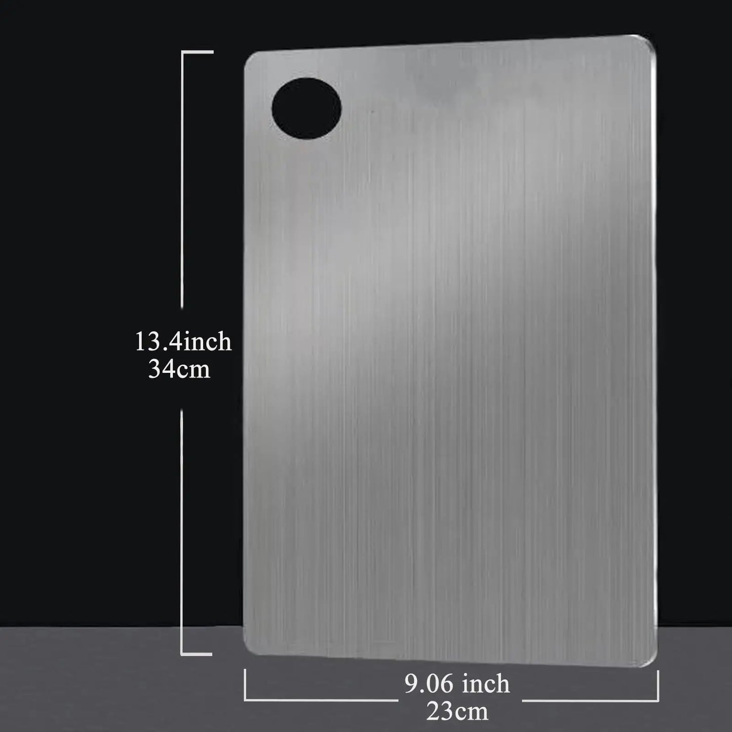 Cutting Boards for Kitchen Stainless Board 304 Steel Thickened Double Sided Food Grade Portable Fruit Meat Chopping