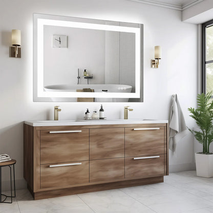 JHK LED Vanity Mirror Memory Function Front and Backlit