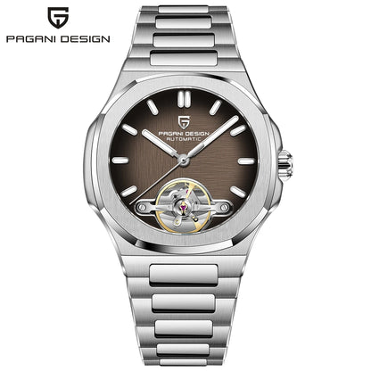 PAGANI DESIGN Skeleton Tourbillon Automatic Mens Watch