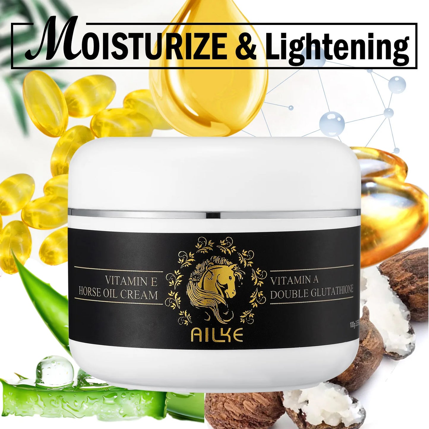 AILKE Collagen 5 in 1 Skin Care Kit, Restore Skin Elasticity, Smooth Skin, Brighten, Even Skin Tone, For Face And Body Use Set