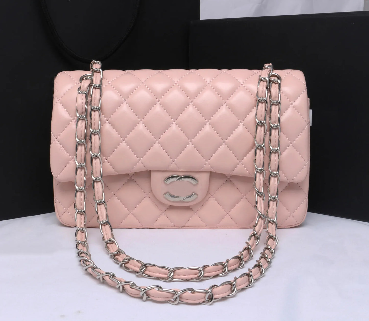 Top Designer Handbag Shoulder Chain Bag Clutch Fap Totes Bags Waet Check Veour Thread C Purse Doube Letters Soid Hasp Waist Square