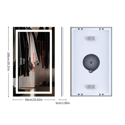 BORWART Smart LED Vanity Mirror With Bluetooth And Anti Fog